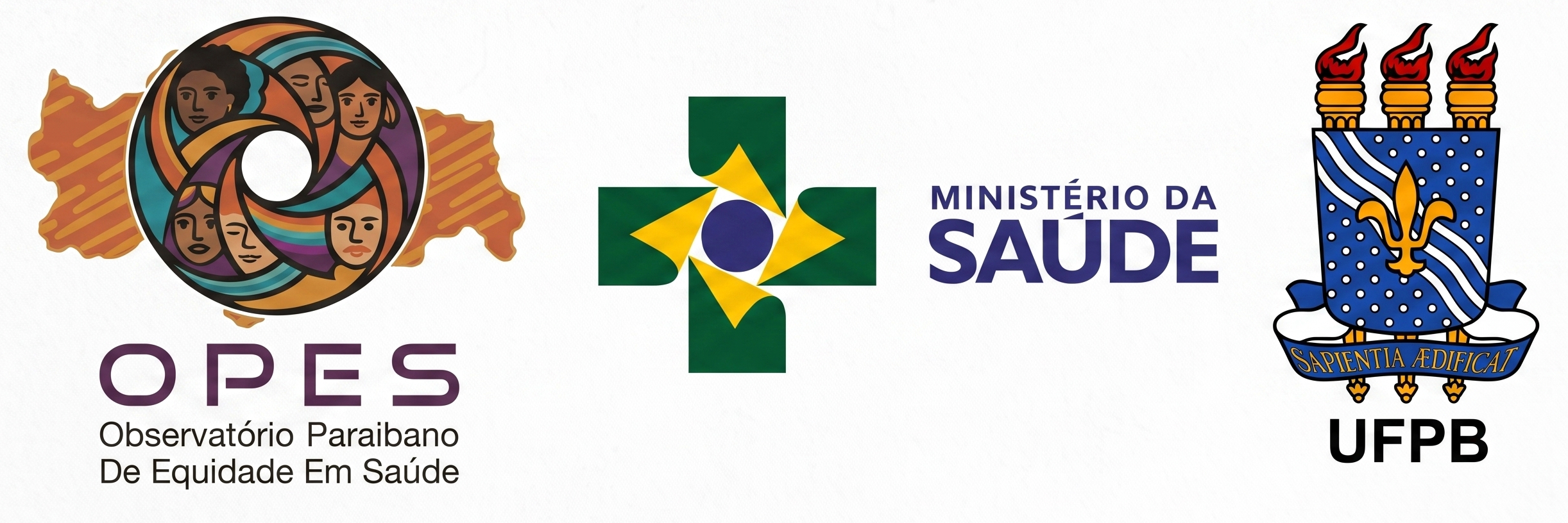 Logomarcas Institucionais - OPES, SUS, UFPB